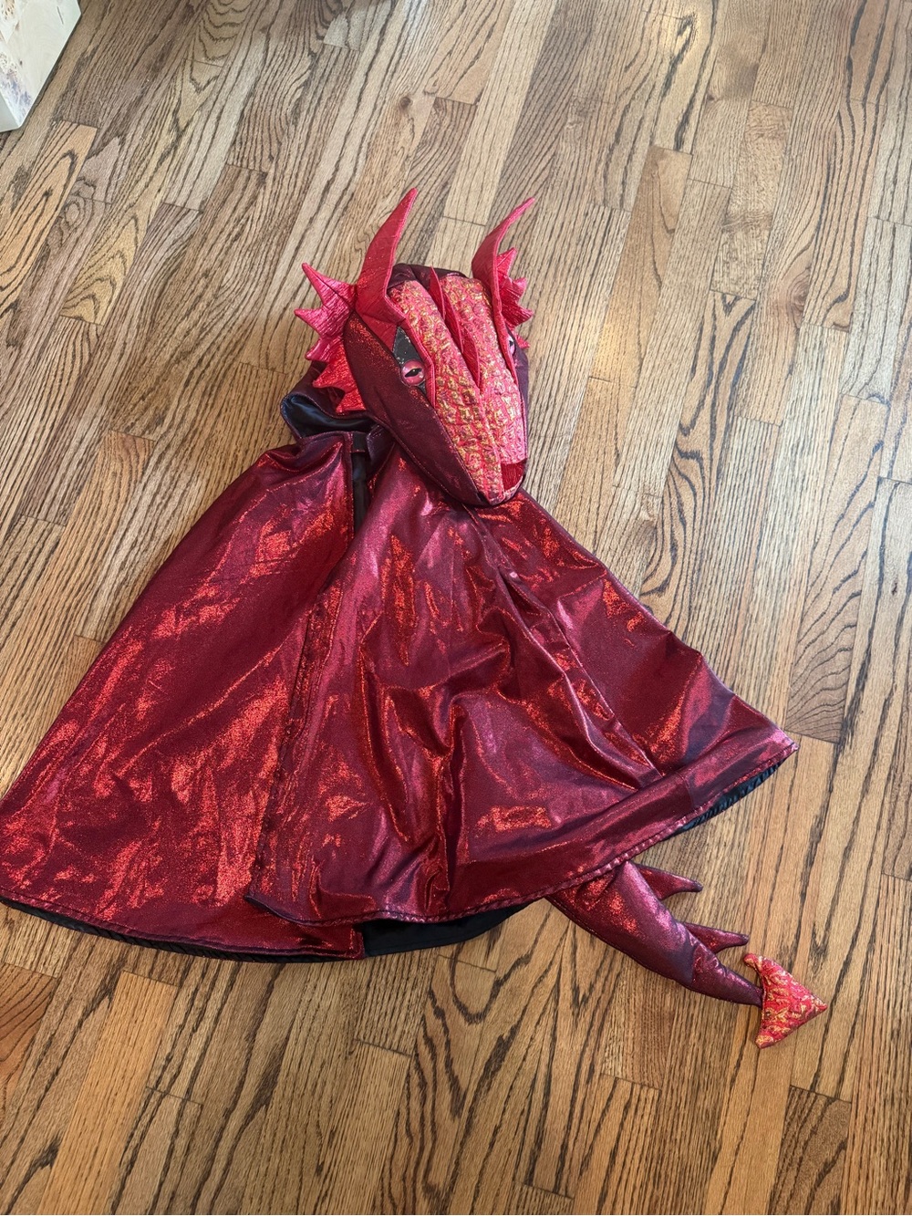 Great Pretenders- Red Dragon Kids Costume Cape with Hood and tail
